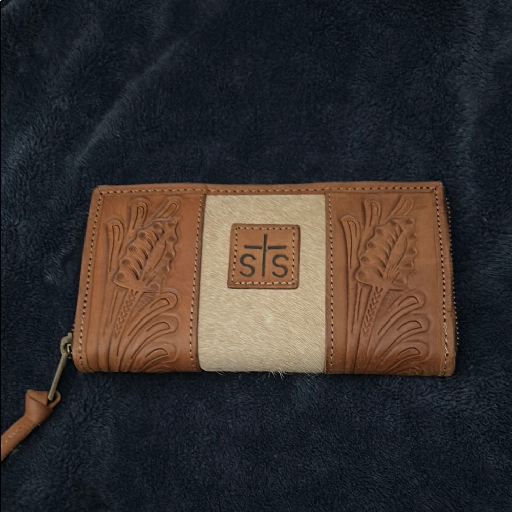 STS Ranchwear Brown and Cream Women's Wallet